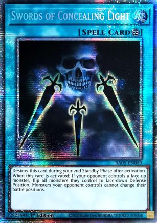 Swords of Concealing Light (Starlight Rare) (RA05-EN059) - Rarity Collection 5 1st Edition