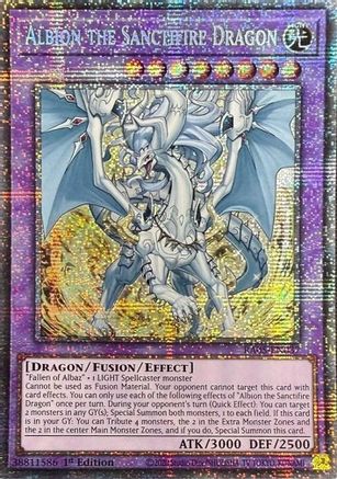 Albion the Sanctifire Dragon (Starlight Rare) (RA05-EN037) - Rarity Collection 5 1st Edition