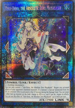 Yuki-Onna, the Absolute Zero Mayakashi (Starlight Rare) (RA05-EN057) - Rarity Collection 5 1st Edition