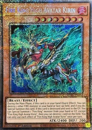Fire King High Avatar Kirin (Starlight Rare) (RA05-EN032) - Rarity Collection 5 1st Edition