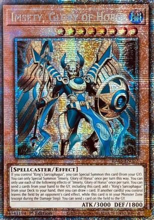 Imsety, Glory of Horus (Starlight Rare) (RA05-EN027) - Rarity Collection 5 1st Edition