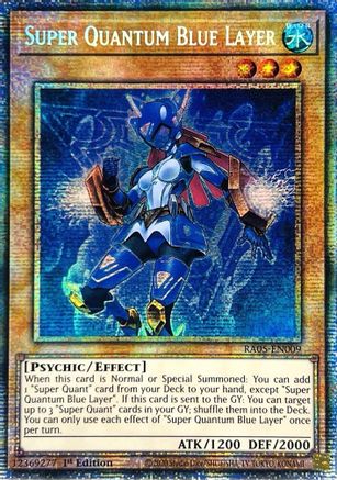 Super Quantum Blue Layer (Starlight Rare) (RA05-EN009) - Rarity Collection 5 1st Edition