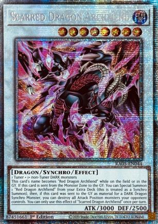 Scarred Dragon Archfiend (Starlight Rare) (RA05-EN044) - Rarity Collection 5 1st Edition