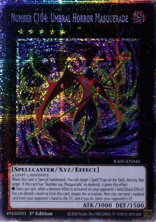 Number C104: Umbral Horror Masquerade (Starlight Rare) (RA05-EN046) - Rarity Collection 5 1st Edition