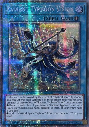 Radiant Typhoon Vision (Starlight Rare) (RA05-EN075) - Rarity Collection 5 1st Edition