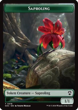 Saproling // Pest (0023) Double-Sided Token (SOC-18 // 23) - Commander: Secrets of Strixhaven