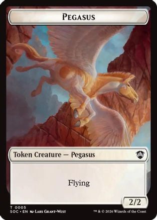 Pegasus // Inkling (0022) Double-Sided Token (SOC-5 // 22) - Commander: Secrets of Strixhaven