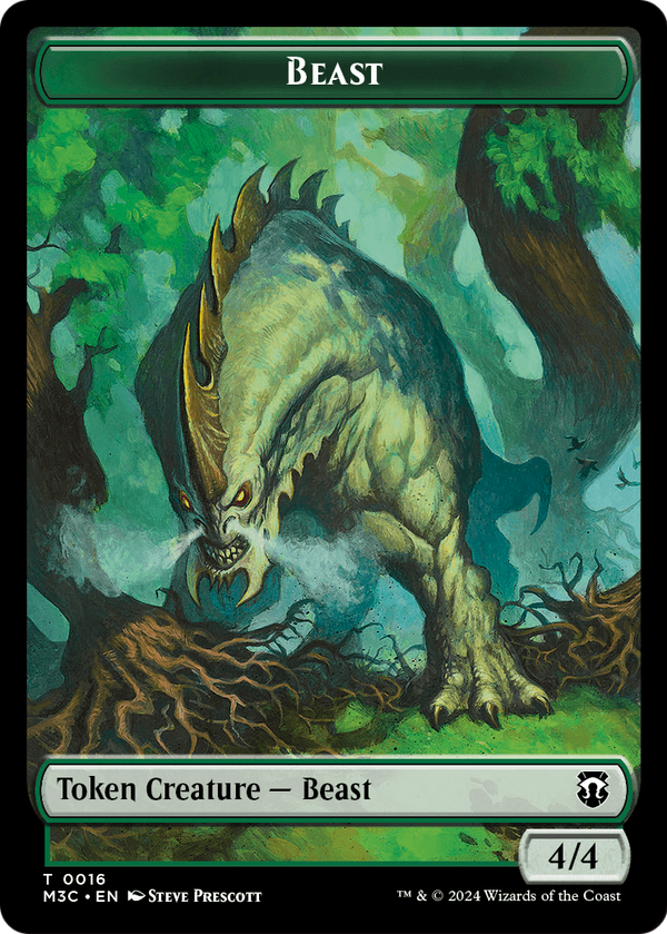 Beast (TM3C-016) - Modern Horizons 3 Commander Tokens Foil
