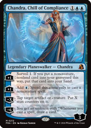 Chandra, Chill of Compliance (-212) - Reality Fracture Foil