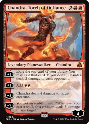 Chandra, Torch of Defiance (-244) - Reality Fracture Foil