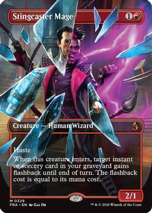 Stingcaster Mage (Borderless) (-329) - Reality Fracture