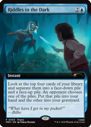 Riddles in the Dark (Extended Art) (PRM-003) - Promo Pack: The Hobbit Foil