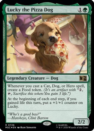 Lucky the Pizza Dog (MSC-726) - Commander: Marvel Super Heroes Foil