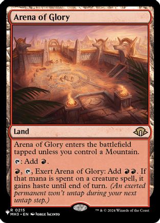 Arena of Glory (LIST-215) - The List Reprints
