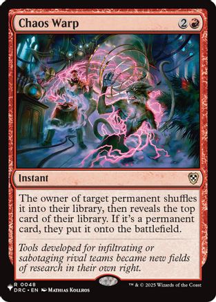Chaos Warp (DRC) (LIST-048) - The List Reprints