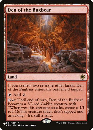 Den of the Bugbear (LIST-254) - The List Reprints
