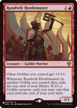 Rundvelt Hordemaster (LIST-142) - The List Reprints