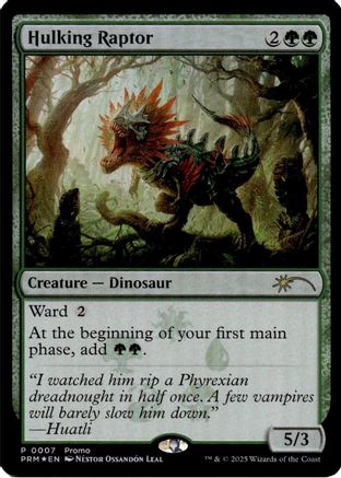 Hulking Raptor (MEDIA-007) - Media Promos Foil