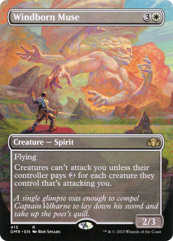 Windborn Muse (Borderless) (DMR-415) - Dominaria Remastered Foil