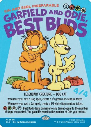 Garfield and Odie, Best Buds - Rin and Seri, Inseparable (SLD-2668) - Secret Lair Drop Series
