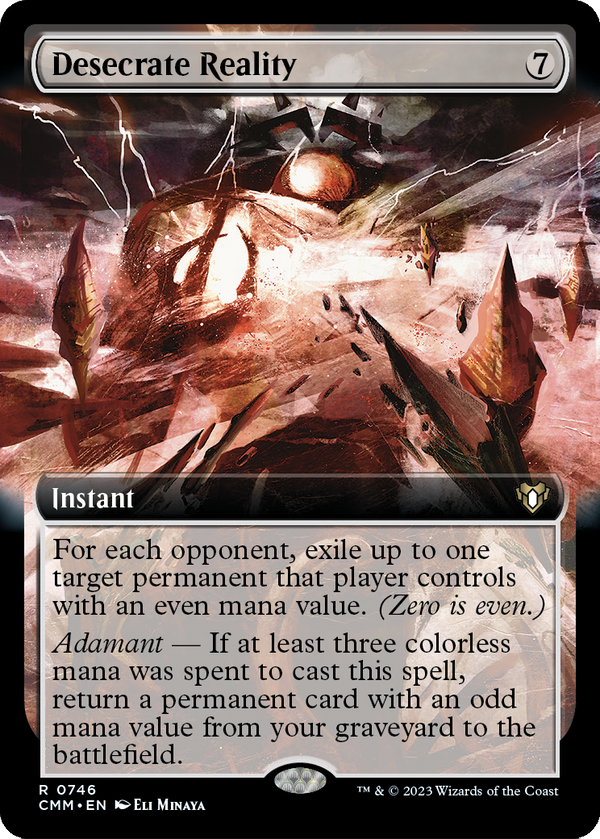 Desecrate Reality (Extended Art) (CMM-746) - Commander Masters: (Extended Art)