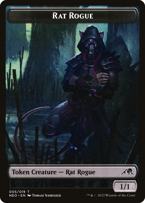 Rat Rogue Token (NEO-005) - Kamigawa: Neon Dynasty Tokens