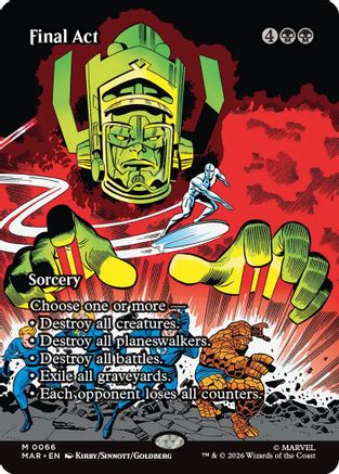 Final Act (Borderless) (MAR-066) - Marvel Universe Eternal-Legal Foil