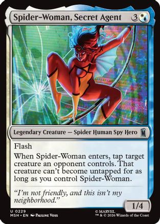 Spider-Woman, Secret Agent (MSH-229) - Marvel Super Heroes Foil