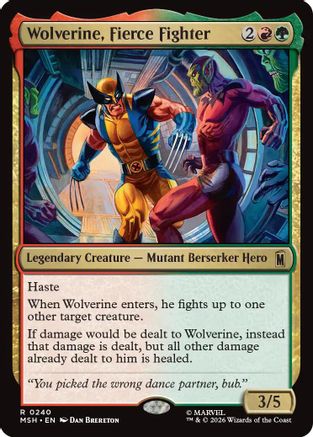 Wolverine, Fierce Fighter (MSH-240) - Marvel Super Heroes