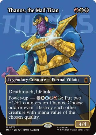 Thanos, the Mad Titan (Borderless) (0376) (MSH-376) - Marvel Super Heroes