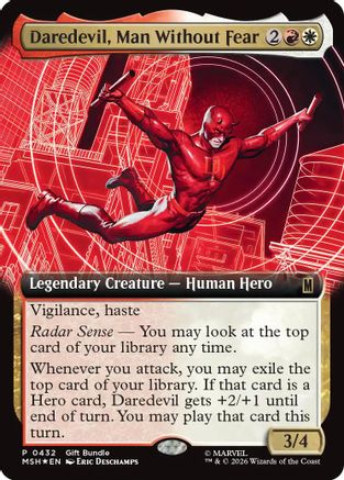 Daredevil, Man Without Fear (Extended Art) (UMP-432) - Unique and Miscellaneous Promos Foil