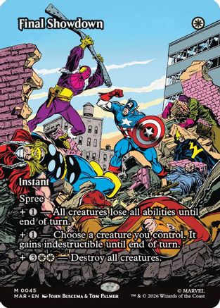 Final Showdown (Borderless) (MAR-045) - Marvel Universe Eternal-Legal