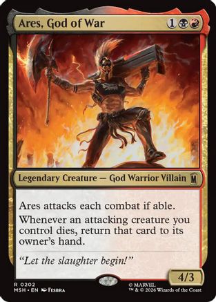 Ares, God of War (MSH-202) - Marvel Super Heroes Foil