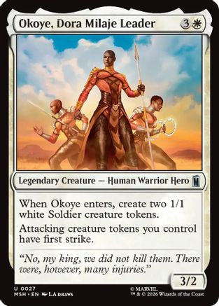 Okoye, Dora Milaje Leader (MSH-027) - Marvel Super Heroes Foil