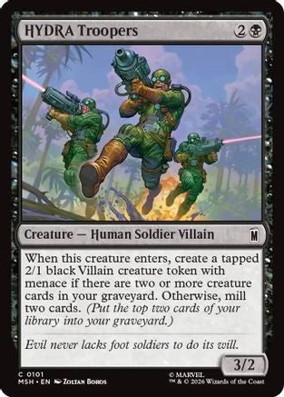 HYDRA Troopers (MSH-101) - Marvel Super Heroes Foil