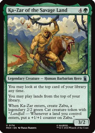 Ka-Zar of the Savage Land (MSH-174) - Marvel Super Heroes Foil