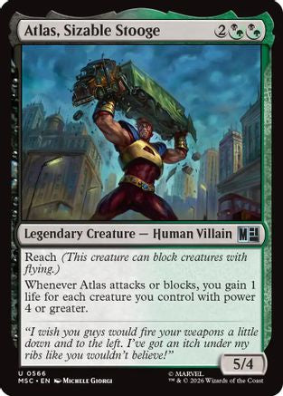 Atlas, Sizable Stooge (MSC-566) - Commander: Marvel Super Heroes