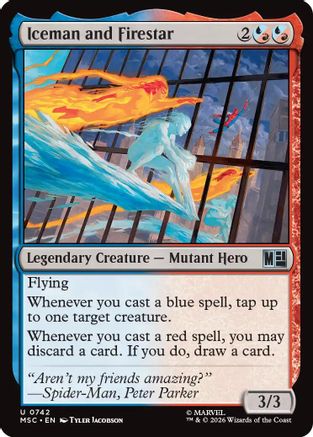 Iceman and Firestar (MSC-742) - Commander: Marvel Super Heroes