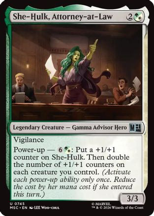She-Hulk, Attorney-at-Law (MSC-745) - Commander: Marvel Super Heroes