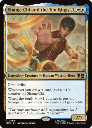 Shang-Chi and the Ten Rings (Surge Foil) (MSC-094) - Commander: Marvel Super Heroes Foil