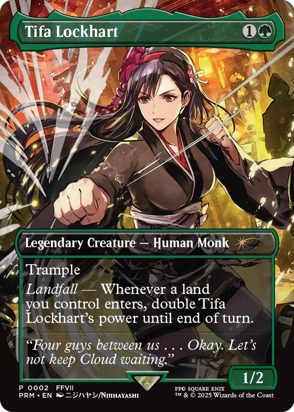Tifa Lockhart (Borderless) (MFP-002) - MagicFest Cards