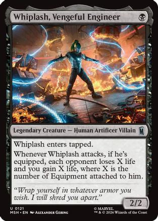 Whiplash, Vengeful Engineer (MSH-121) - Marvel Super Heroes