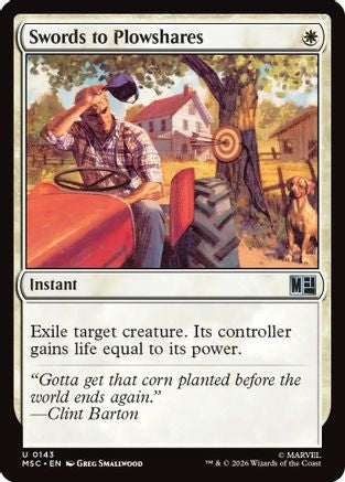 Swords to Plowshares (MSC-143) - Commander: Marvel Super Heroes