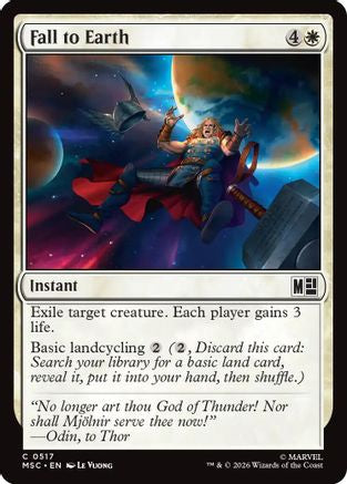Fall to Earth (MSC-517) - Commander: Marvel Super Heroes Foil