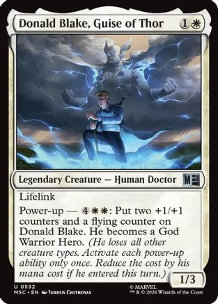 Donald Blake, Guise of Thor (MSC-592) - Commander: Marvel Super Heroes Foil