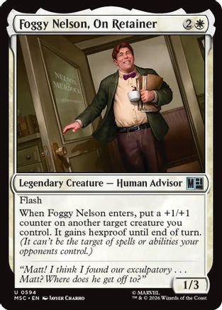 Foggy Nelson, On Retainer (MSC-594) - Commander: Marvel Super Heroes Foil