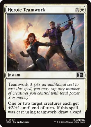 Heroic Teamwork (MSC-597) - Commander: Marvel Super Heroes