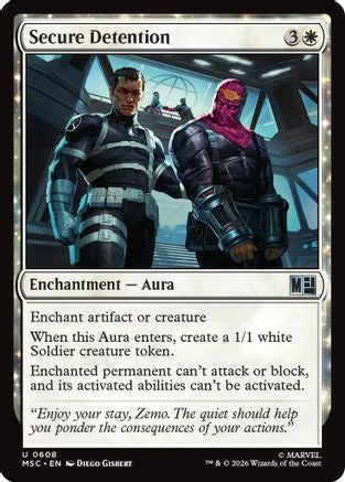 Secure Detention (MSC-608) - Commander: Marvel Super Heroes Foil