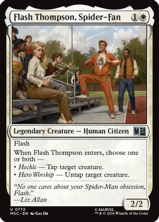 Flash Thompson, Spider-Fan (MSC-772) - Commander: Marvel Super Heroes