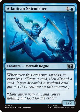 Atlantean Skirmisher (MSC-616) - Commander: Marvel Super Heroes